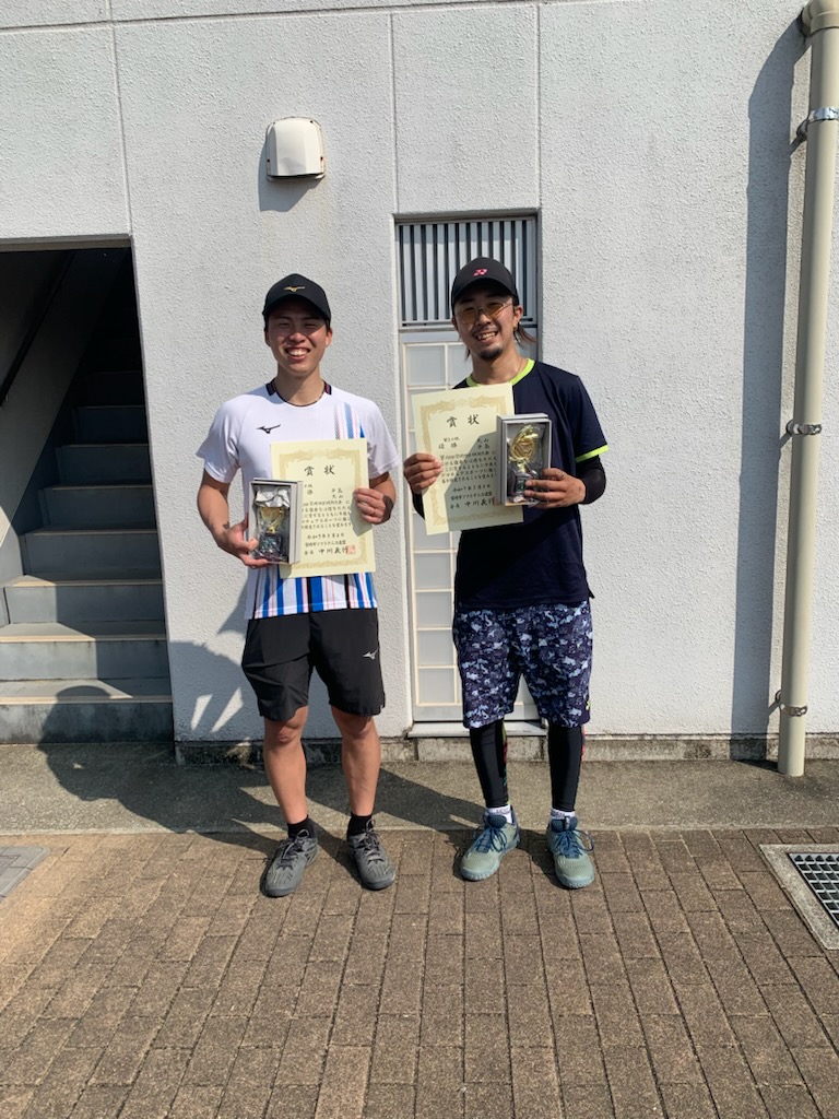 A級男子　優勝 大山・平島ペア（ブルースカイ）