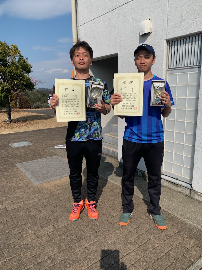 A級男子　２位 有川・有川ペア（SSC）