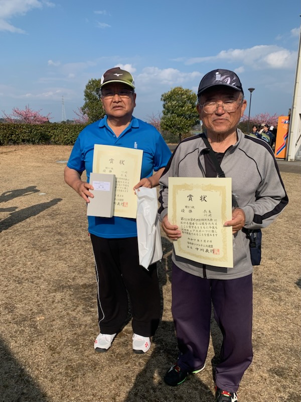 C級男子　優勝 川崎・長友ペア（三球軟式庭球部）