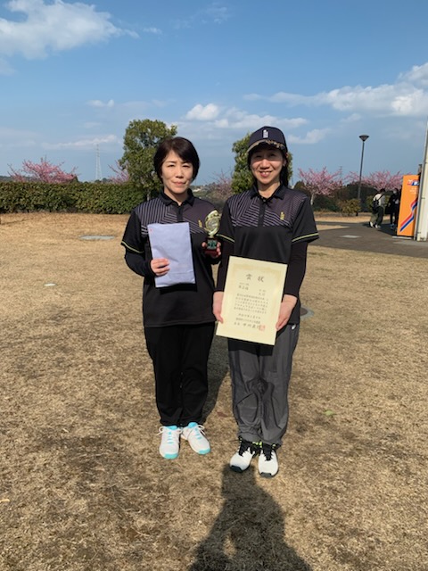 C級女子　２位 中野・見野ペア（BLACK8）