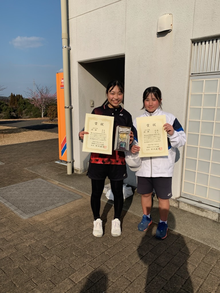 B級女子　優勝 佐藤・青木ペア（大宮校）