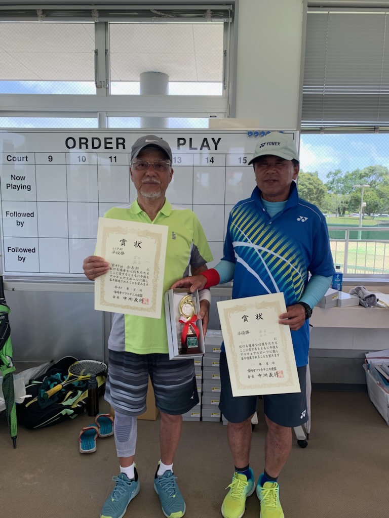 シニア65 準優勝 藏冨・岩井ペア(西部テニ)