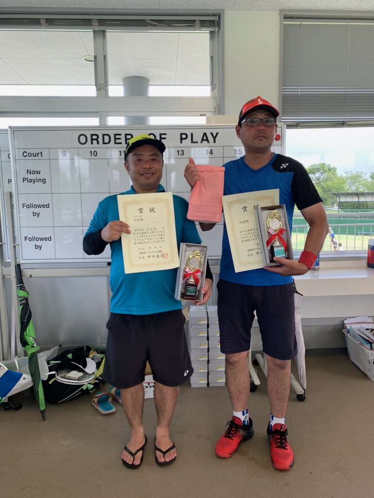 シニア45 準優勝 内田・野崎ペア(ブルースカイ)