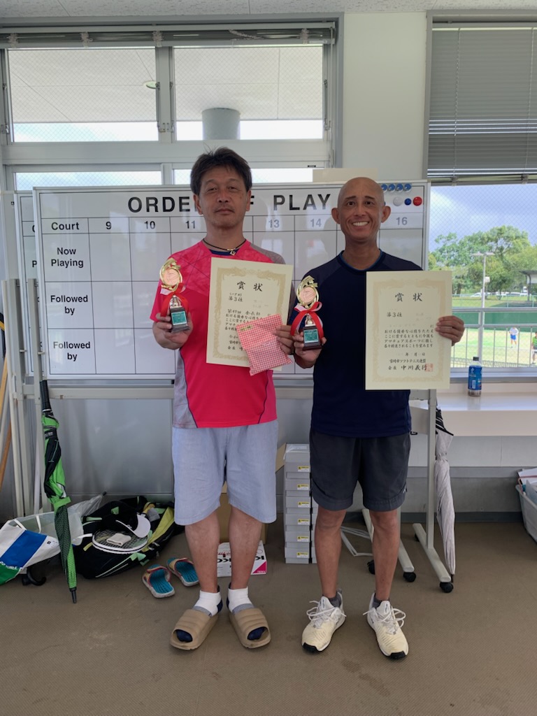 シニア45 3位 有川・松浦ペア(SSC・市役所)