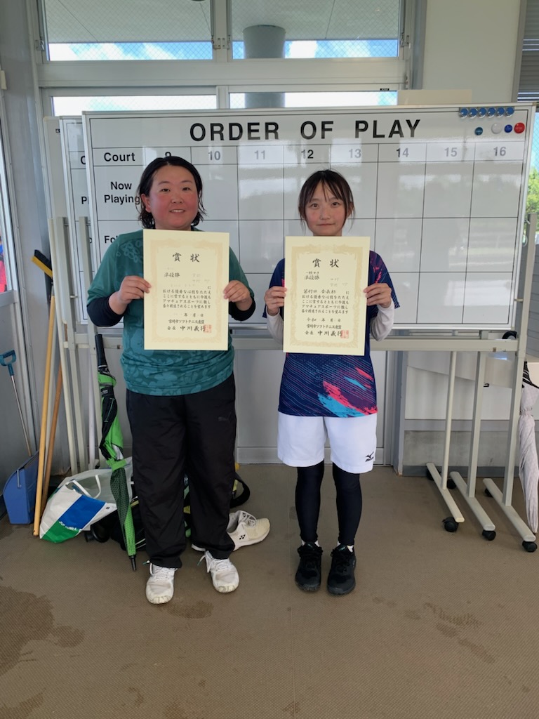 女子 準優勝 中村・宮武ペア(ブルースカイ)