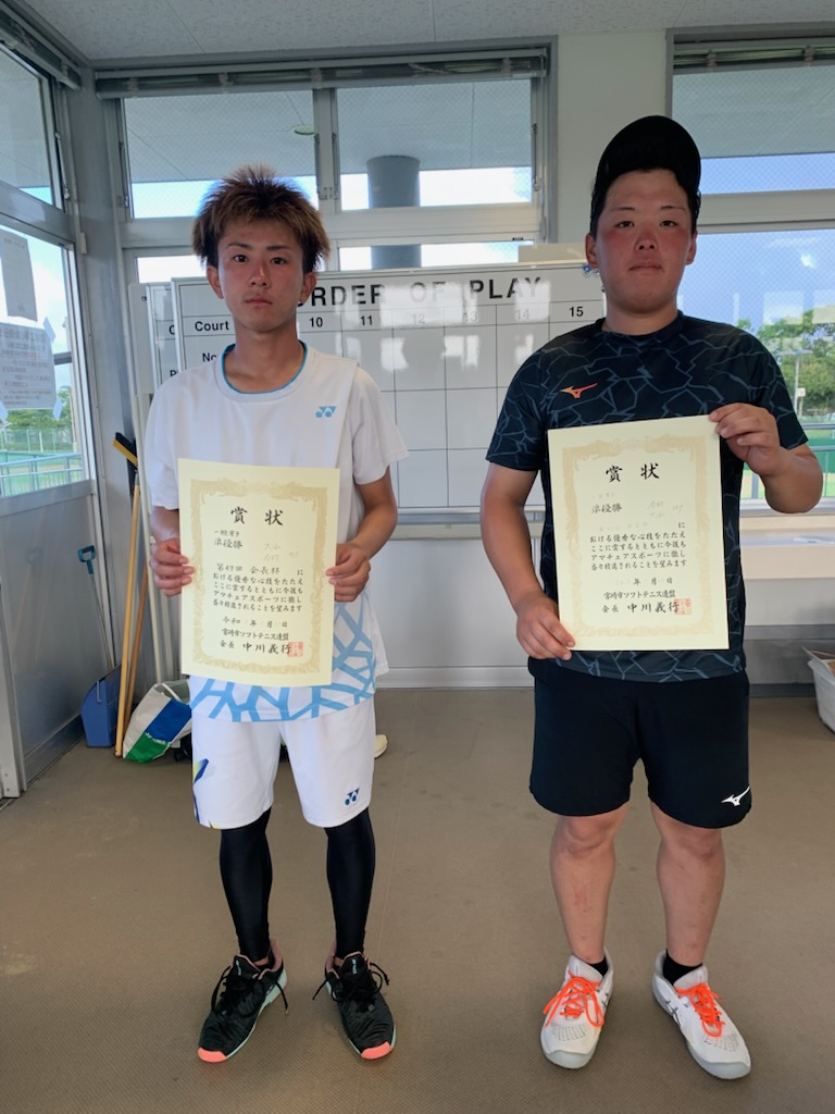 男子 準優勝 大山・今村ペア(ブルースカイ)
