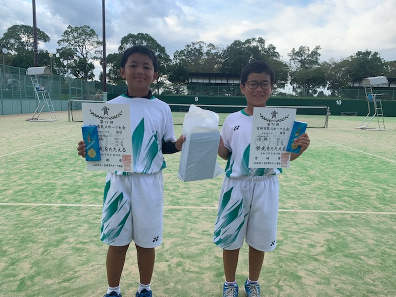 小学生A 優勝 中島・甲斐ペア(宮崎ジュニア)