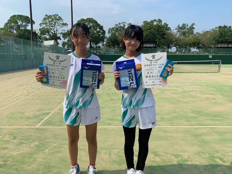 小学生A 優勝 一・日髙ペア(清武ジュニア)