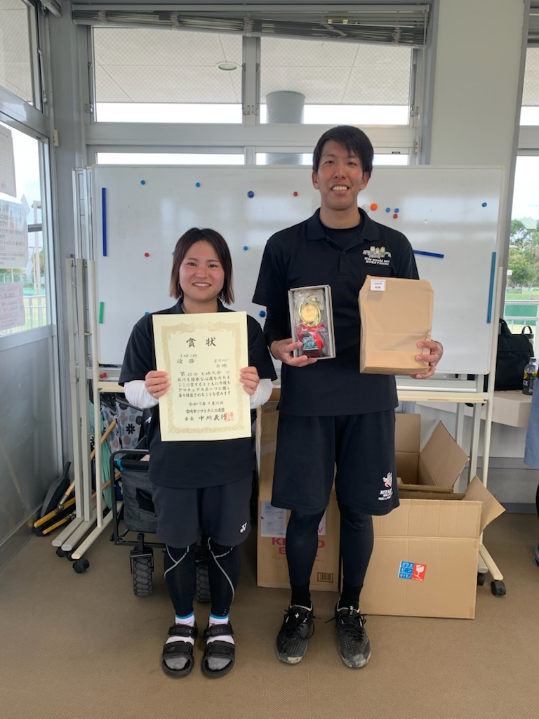 夫婦２部　優勝 布施ペア（県庁クラブ）