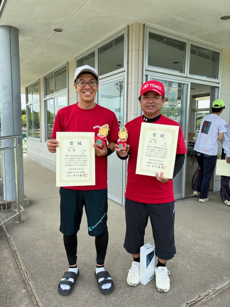 C級男子　優勝 清・田原ペア（フェニックス）