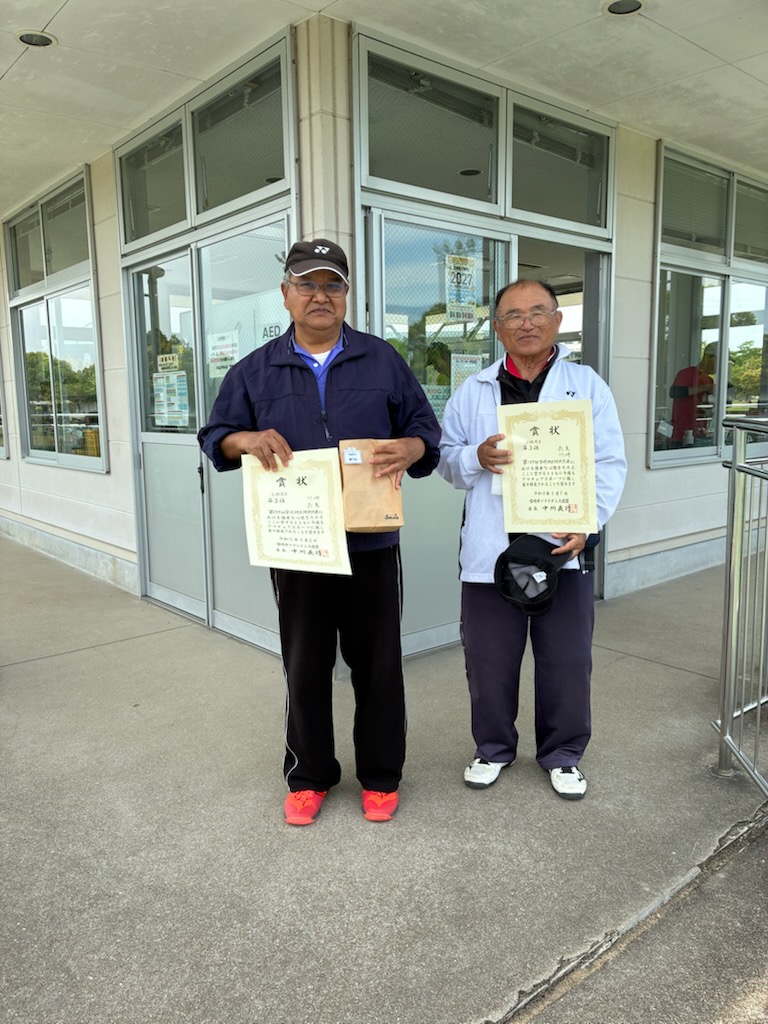C級男子 3位 川崎・長友ペア(三球軟式庭球部)