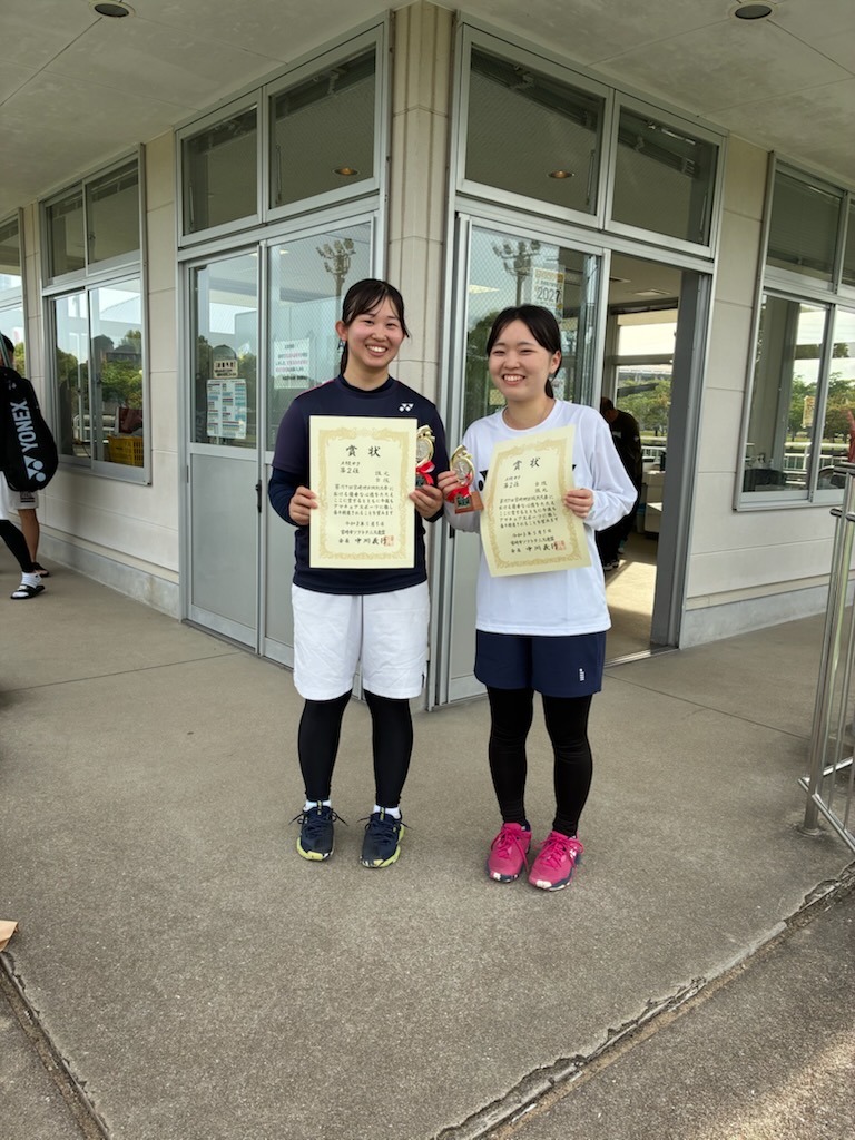 Ａ級女子　２位 坂元・白坂ペア（ＴＳＴＳ）