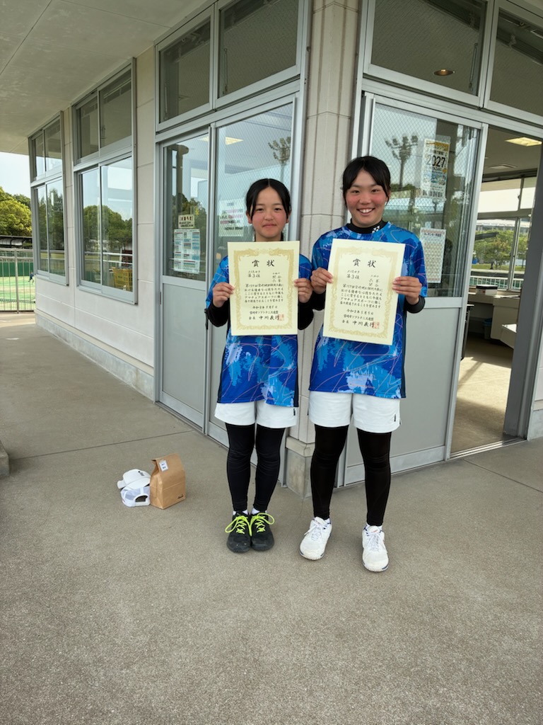 Ａ級女子　３位 長峯・関谷ペア（木脇中）