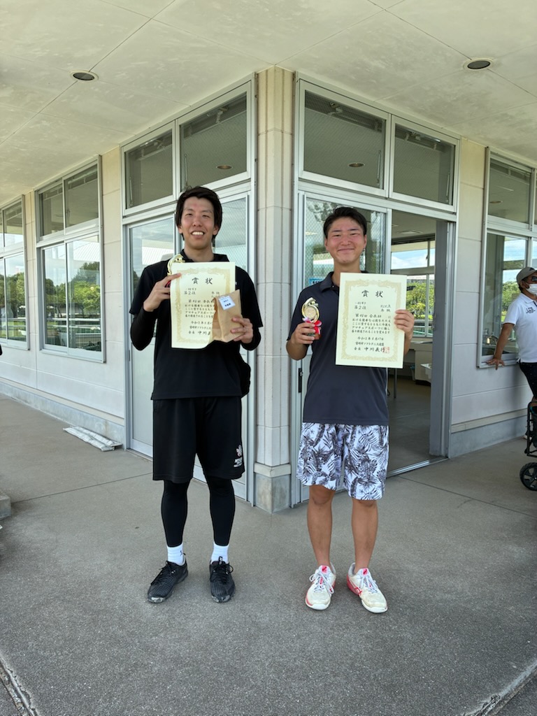 一般男子　２位 布施・松比良ペア（県庁・SPC）