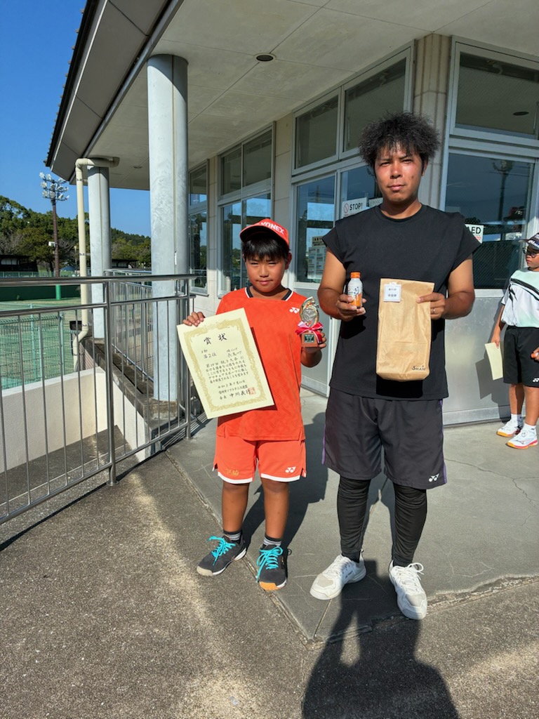 おや子２部　２位 長友ペア（綾ジュニア）